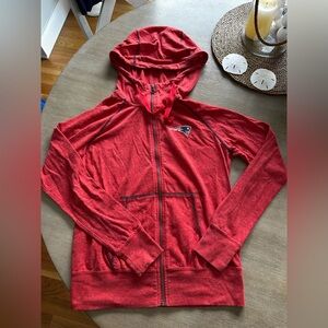 Nike NFL patriots Red Full-Zip Hoodie medium